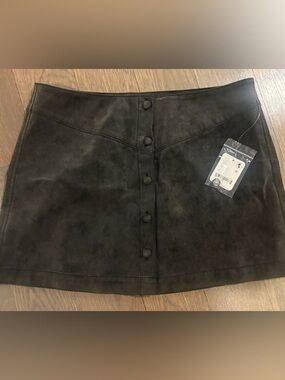 Free People After Party Suede Mini Skirt NWT Size 6